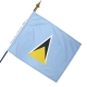 Drapeau Sainte Lucie dans drapeaux des pays