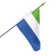 Drapeau Sierra Leone dans drapeaux des pays d'Afrique