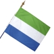 Drapeau Sierra Leone dans drapeaux des pays d'Afrique