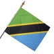 Drapeau Tanzanie dans drapeaux des pays d'Afrique Unic