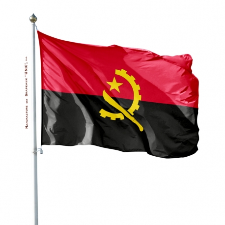 Pavillon Angola drapeau pays Unic