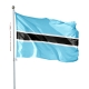 Pavillon Botswana drapeau du monde sur mât