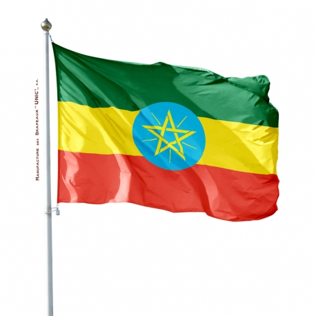 Pavillon Ethiopie drapeau du monde Unic