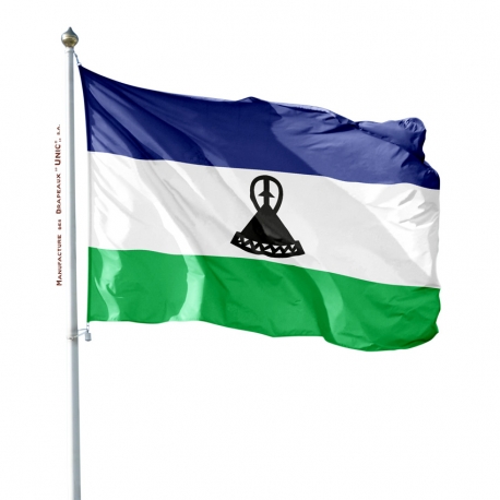 Pavillon Lesotho dans drapeau du monde Drapeaux Unic