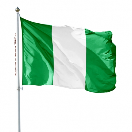 Pavillon Nigeria dans drapeau du monde Unic