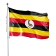 Pavillon Ouganda drapeaux des pays d'Afrique Unic