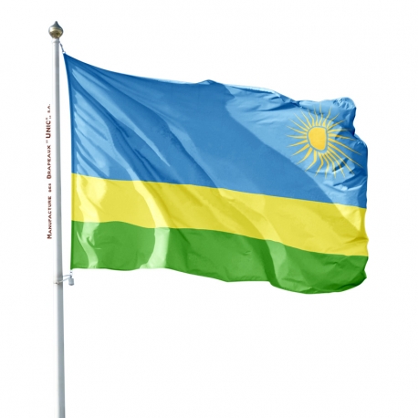Pavillon Rwanda drapeaux des pays d'Afrique Unic