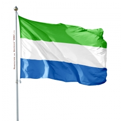 Pavillon Sierra Leone drapeaux des pays d'Afrique Unic