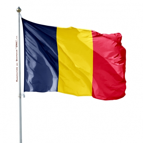 Pavillon Tchad dans drapeaux des pays d'Afrique Unic