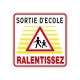 Panneau Danger Sortie d Ecole Ralentissez