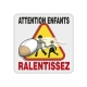 Panneau Attention Enfants Ralentissez