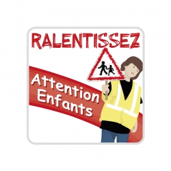 Panneau Ralentissez Attention Enfants