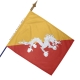 Drapeau Bhoutan pays du monde Unic