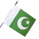 Drapeau Pakistan dans pays d'Asie