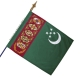 Drapeau Turkménistan dans drapeaux des pays Unic