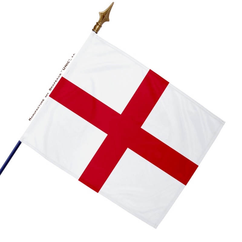 Drapeau blanc et rouge pays Angleterre pour fêter événement.