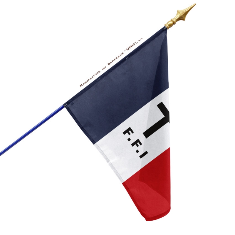 Drapeau France Croix de Lorraine FFI Résistance