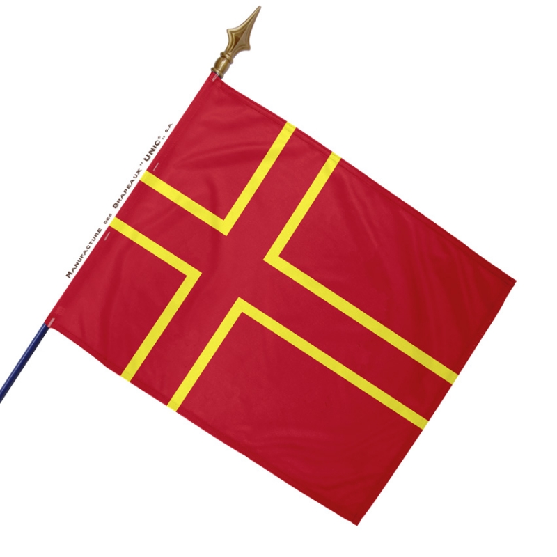 AZ FLAG Drapeau de Table Normandie Croix de Saint Olaf 21x14cm Petit Drapeaux DE Bureau Mouvement Normand 14 x 21 cm 