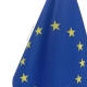 Drapeau de table Europe en tissu