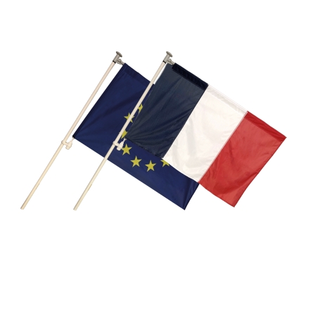 Kit 1 Drapeau France anti-enroulement