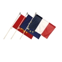 Kit 1 Pavillon France, 1 Europe et 1 province/ région ou personnalisé potence à système anti-enroulement