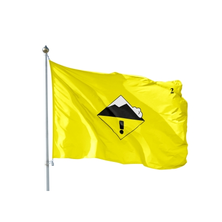 Pavillon avalanche jaune Drapeaux Unic