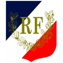 Ecusson porte drapeaux n°2 Palmes + RF