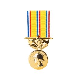 Médaille Sapeurs Pompiers 10 ans argent