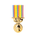 Médaille Sapeurs Pompiers 40 ans bronze doré