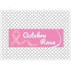 Banderole PVC Octobre Rose