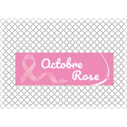 Banderole PVC Octobre Rose