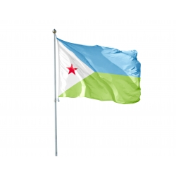 Pavillon Djibouti dans drapeaux Pays d'Afrique