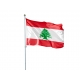 Pavillon Liban dans drapeau du monde Unic