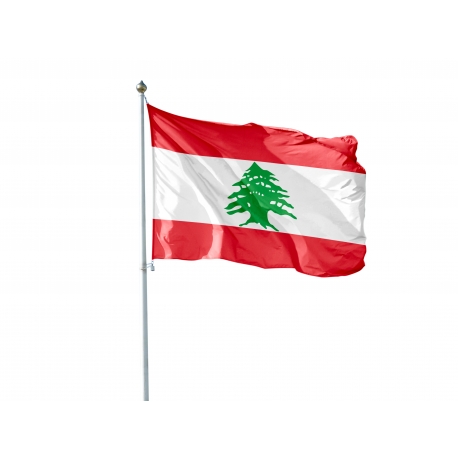 Pavillon Liban dans drapeau du monde Unic