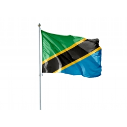 Pavillon Tanzanie dans drapeaux des pays d'Afrique Unic