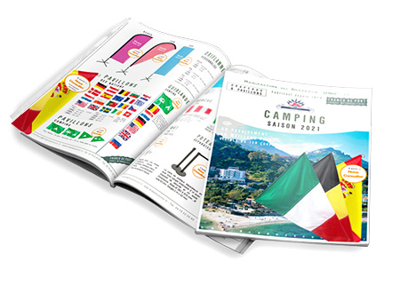 Plaquette Camping 2021 Drapeaux Support de communication Drôme
